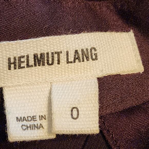 Helmut Lang Silk Purple Faux Wrap Dress - Picture 4 of 9